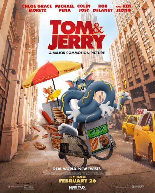 Tom & Jerry. 16 Affiche Poster de Tom et Jerry avec Chloë Grace Moretz et Michael Peña 2021