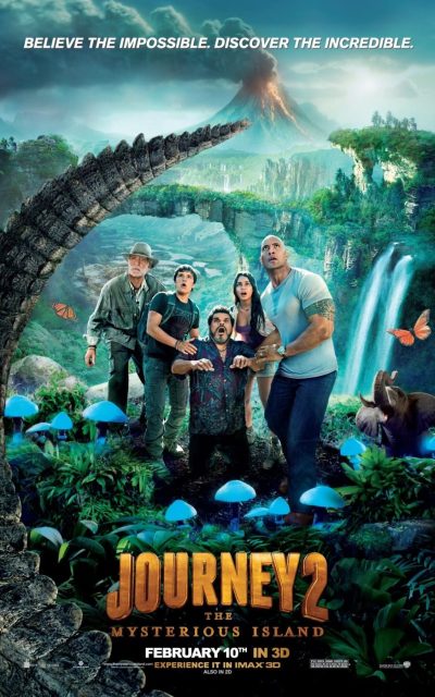 Voyage au centre de la Terre 2 : l'île mystérieuse. 14 Affiche Poster de Voyage au centre de la Terre 2 : l'île mystérieuse Journey 2: The Mysterious Island avec Dwayne Johnson Josh Hutcherson et Vanessa Hudgens 2012