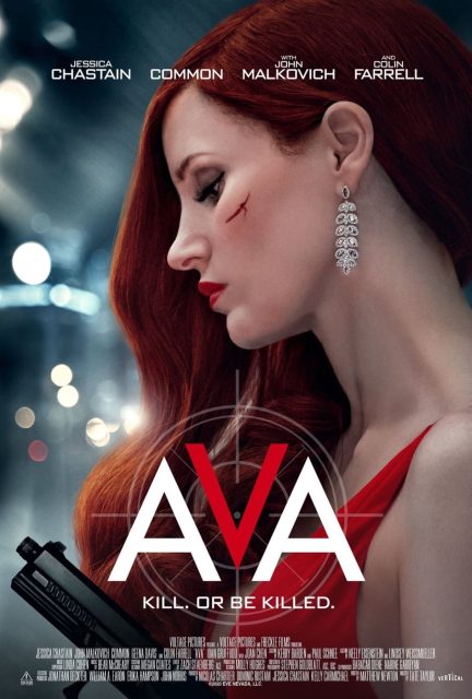 Ava. 11 Affiche Poster de Ava avec Jessica Chastain 2026