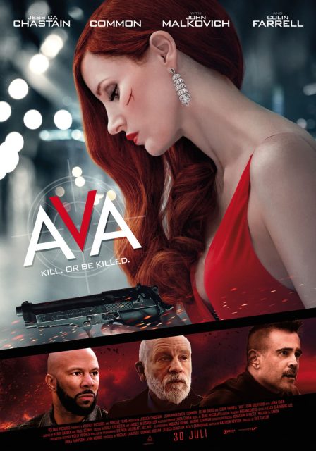 Ava. 12 Affiche Poster de Ava avec Jessica Chastain 2026