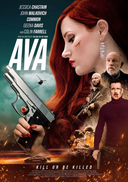 Ava. 13 Affiche Poster de Ava avec Jessica Chastain 2026