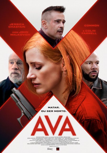Ava. 14 Affiche Poster de Ava avec Jessica Chastain 2026