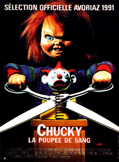 Chucky, la poupée de sang. 1 Affiche Poster de Chucky la poupée de sang Child's Play 2 avec Alex Vincent et Christine Elise 1990
