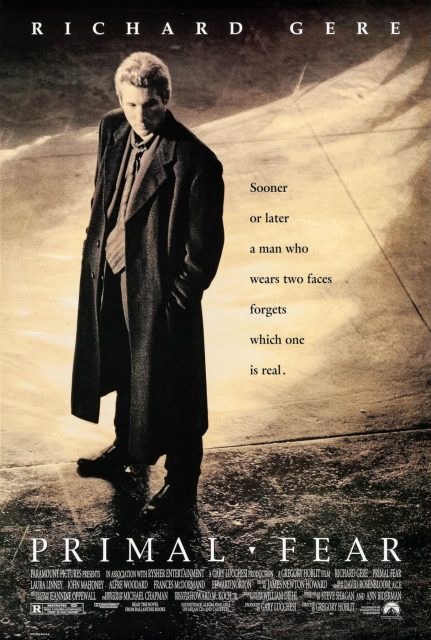 Peur primale. 12 Affiche Poster de Peur primale Fear avec Richard Gere Laura Linney et Edward Norton 1996