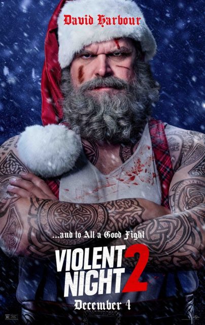 Violent night 2. 11 Affiche Poster de Violent night 2 avec David Harbour et Kristen Bell 2026