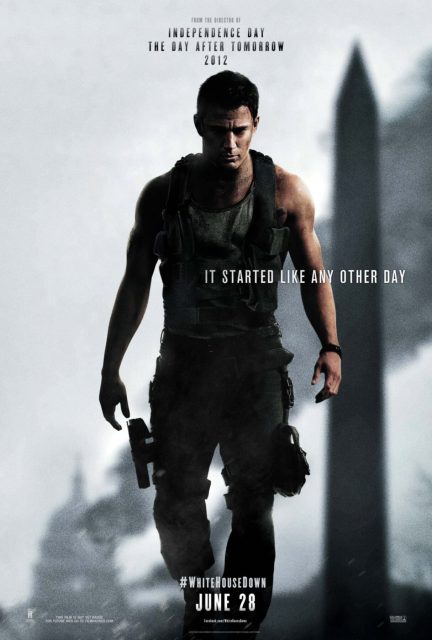 White House Down. 21 Affiche Poster de White House Down avec Channing Tatum Jamie Foxx et Maggie Gyllenhaal 2013
